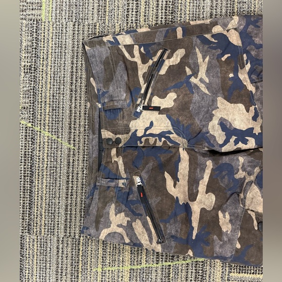 Fire + Ice navy and green camo winter snow pants, Men’s size 34, long - Picture 4 of 15